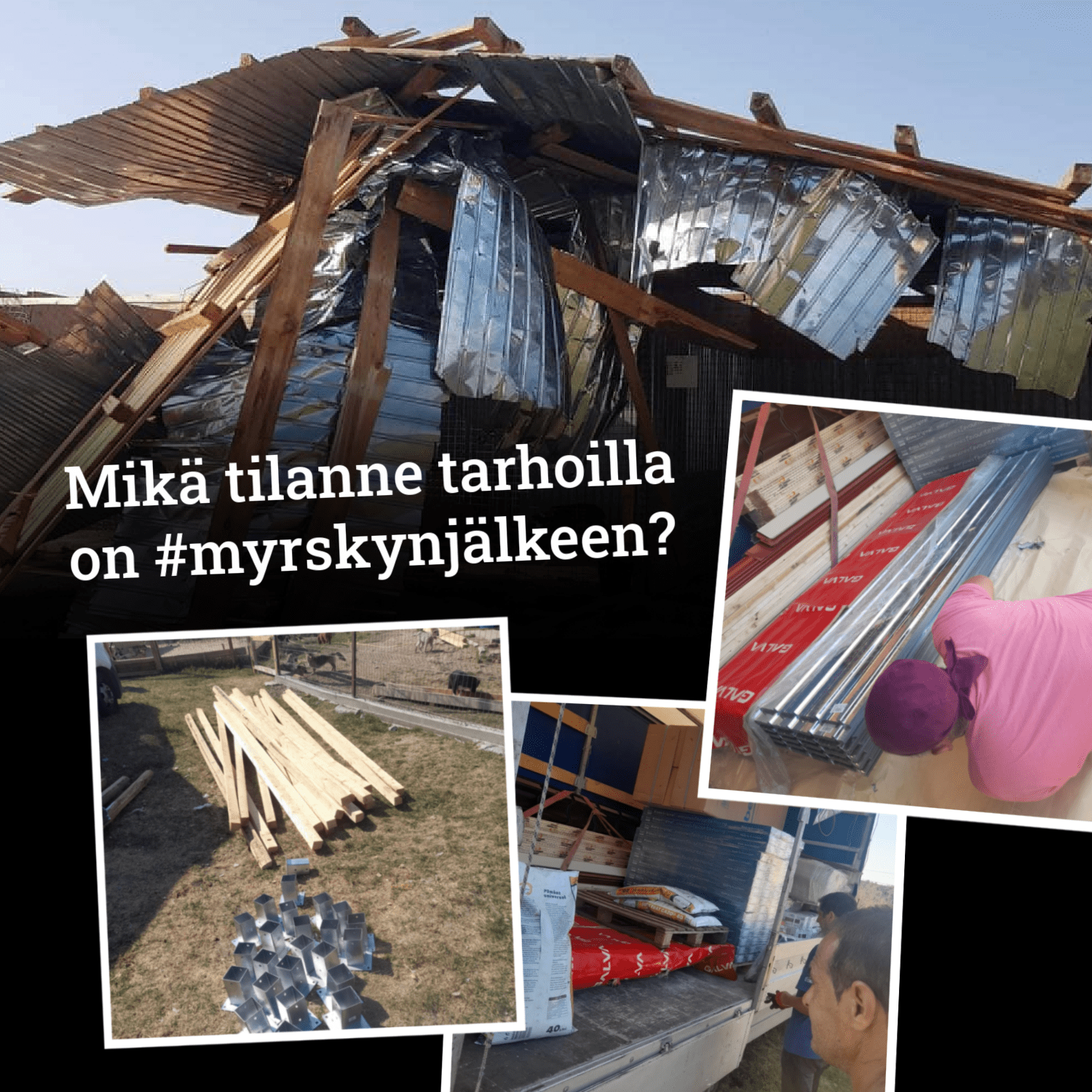 Mikä tilanne tarhoilla on #MYRSKYNJÄLKEEN? – väliaikatietoja Cosobasta