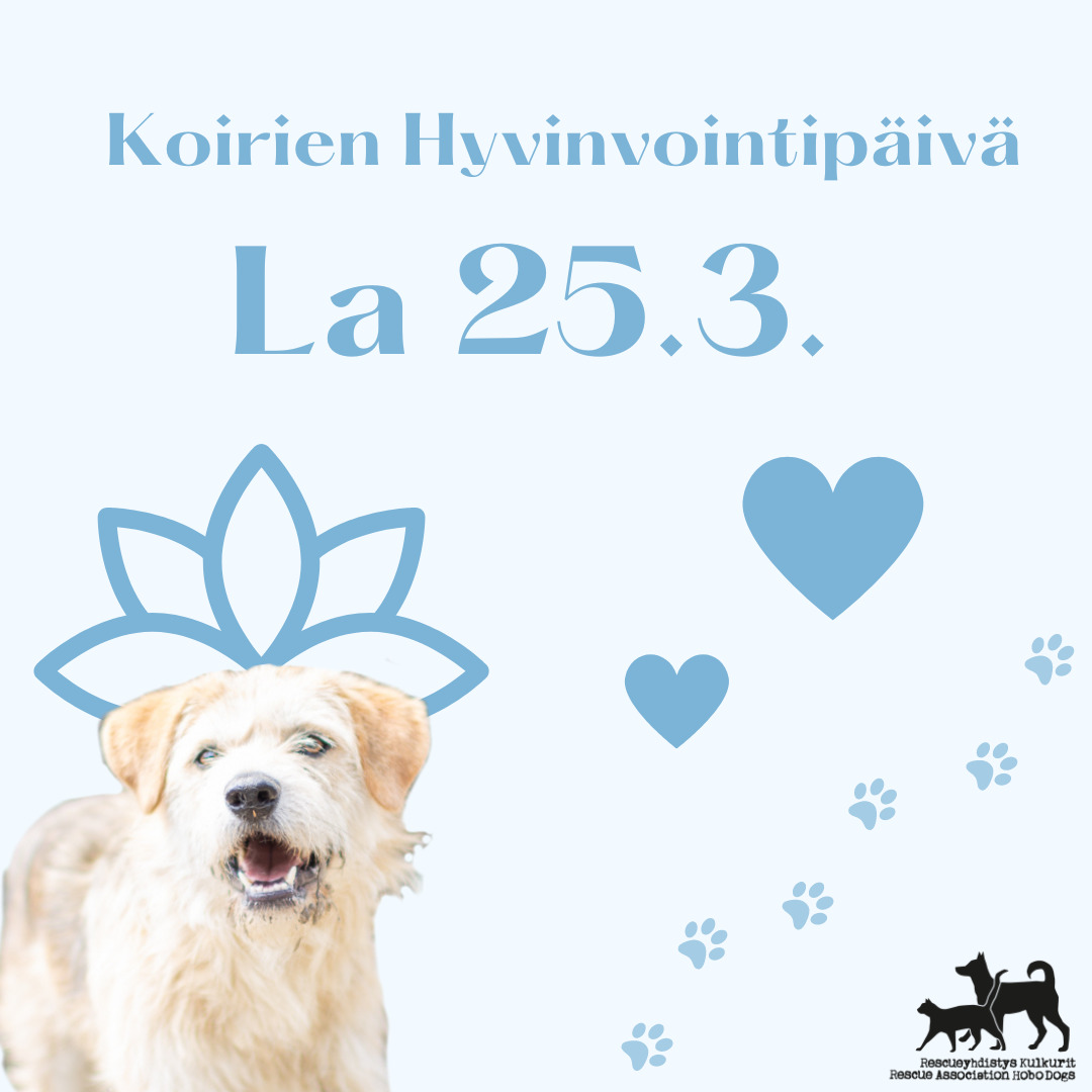 Koirien hyvinvointipäivä la 25.3. Helsingissä Kauppakeskus Kaaressa